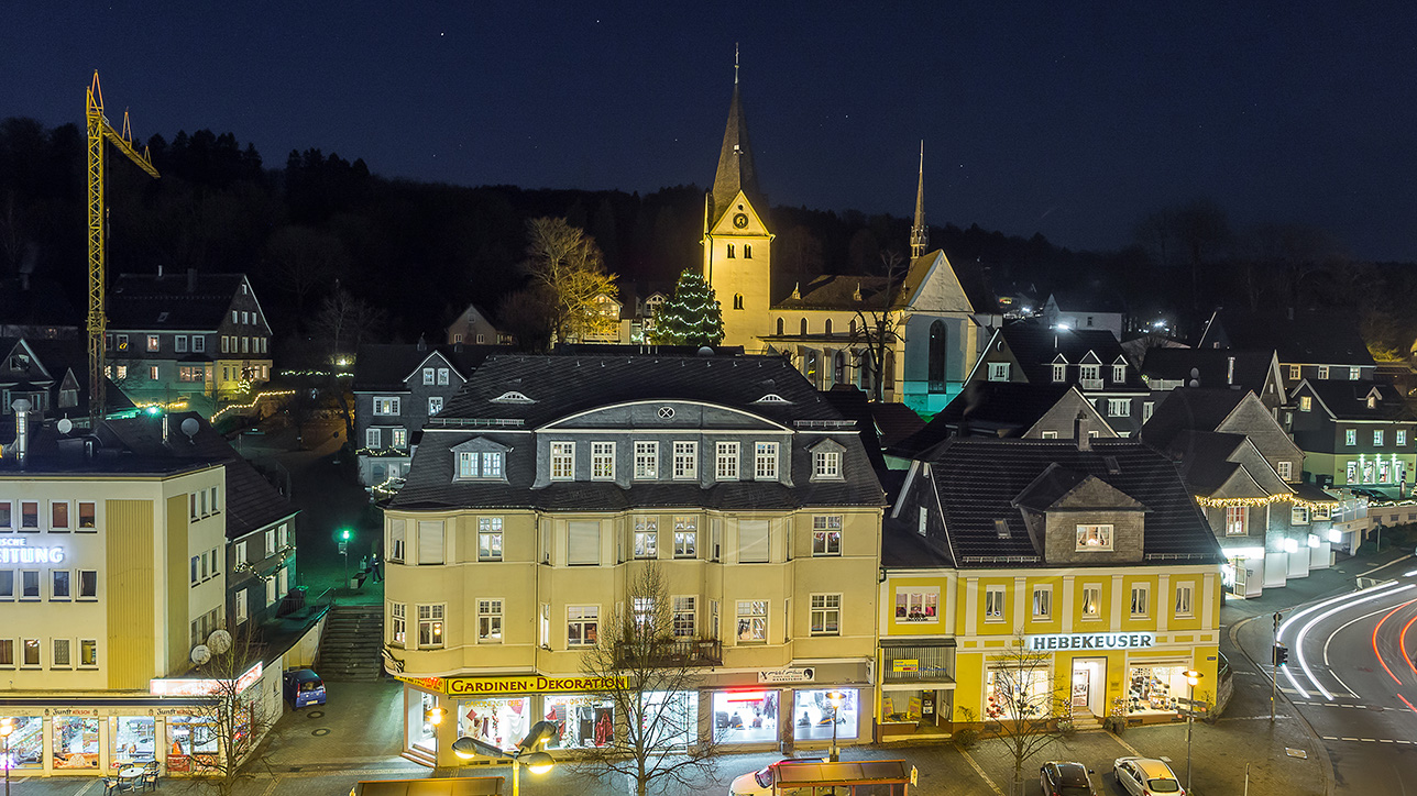 Blick auf die Altstadt von Gummersbach